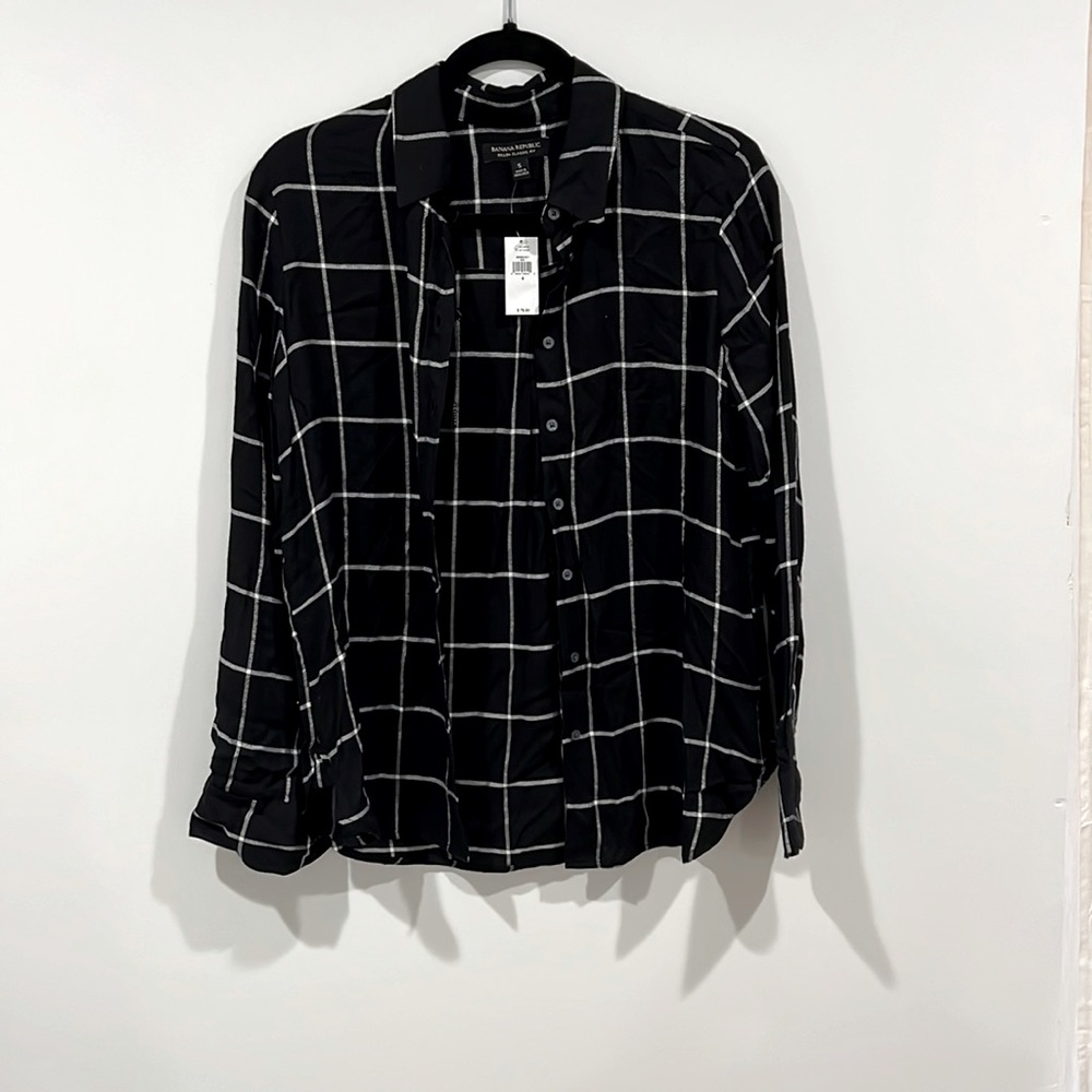 Cute flannel from banana republic!😊😍